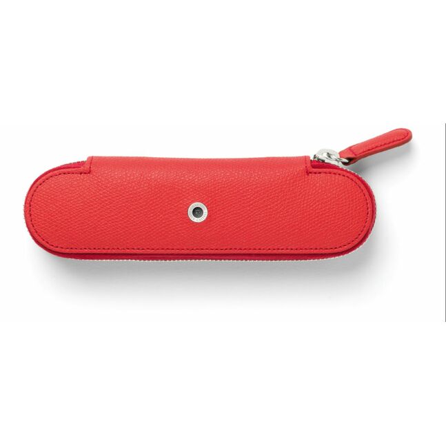 Standard case 2 pens Epsom India Red