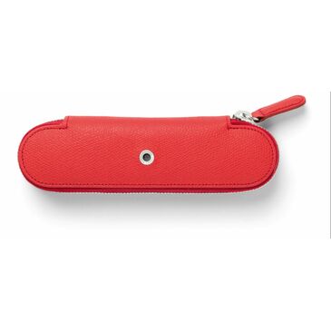 Standard case 2 pens Epsom India Red