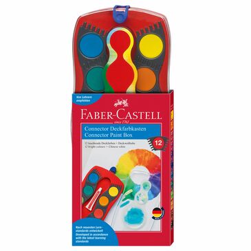 Connector paint box 12 colours red