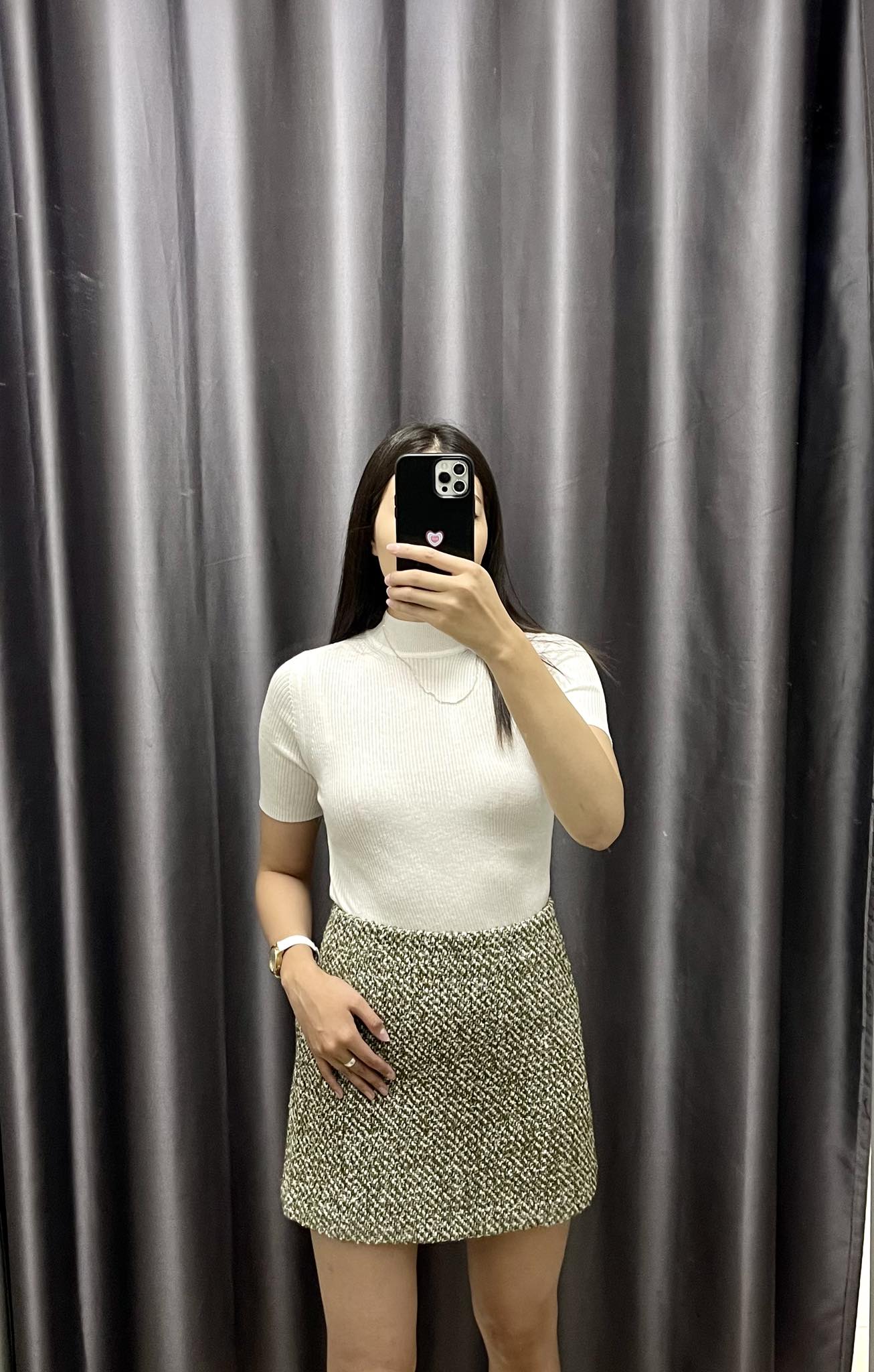 womens knitwear t shirt /white/