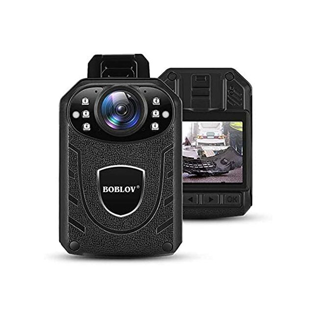 BOBLOV KJ21 Body Camera 1296P Body Wearable Camera 8-10Hours