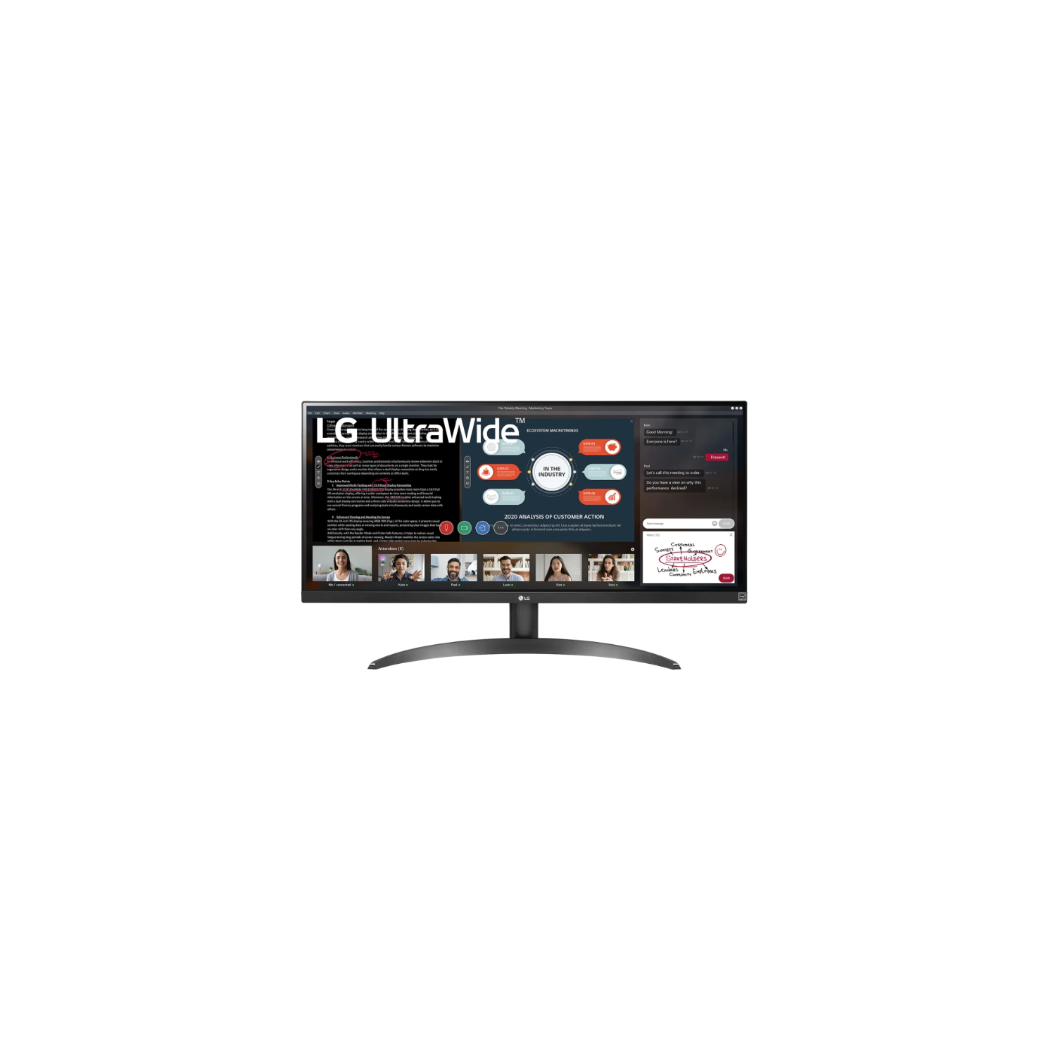 LG 29'' UltraWide FHD HDR Monitor with FreeSync 29WP500-B	