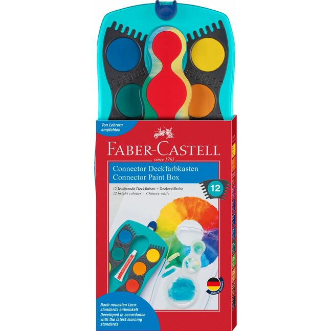 Connector paint box 12 colours turquoise