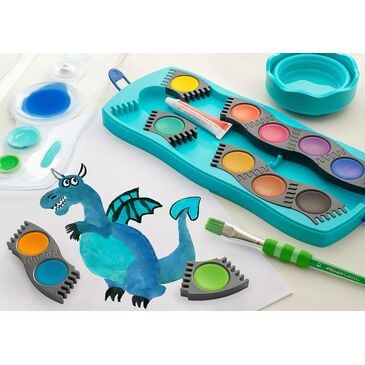 Connector paint box 12 colours turquoise