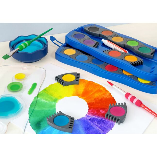 Connector paint box 24 colours blue