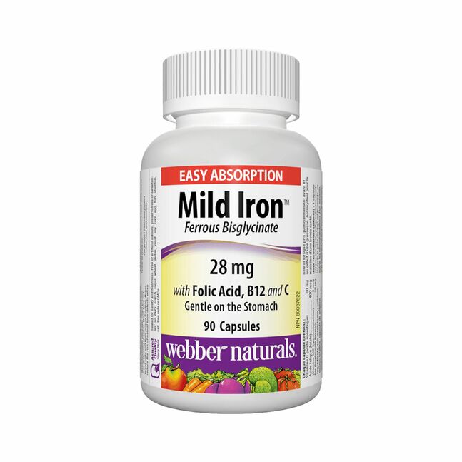 Майлд Аирон webber naturrals 28мг №90