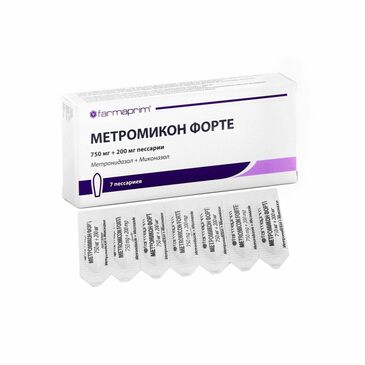 Метромикон форте үтрээний лаа 750мг+200мг /Farmaprim SRL/ №7