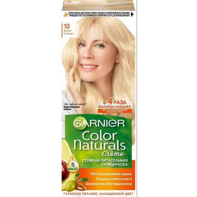 Будаг үсний Garnier Color Naturals 140гр Гүн тэжээлийн 10 Блонд RUS