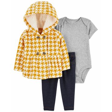 Кардиган хослол охидын цамц,боди, өмд 3ш шар