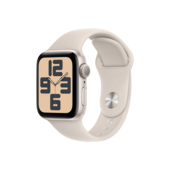 Apple watch SE GPS, 40mm, Starlight, Aluminium Case with Sport Band, MR9V3ZP/A