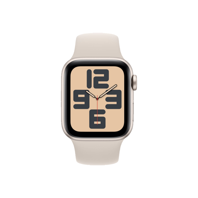 Apple watch SE GPS, 40mm, Starlight, Aluminium Case with Sport Band, MR9V3ZP/A