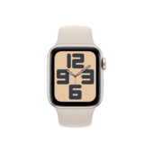 Apple watch SE GPS, 40mm, Starlight, Aluminium Case with Sport Band, MR9V3ZP/A