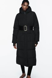 Water and wind protection hooded long down size-XS,S une-550k /60% grey duck down 40% feather  -34C omsono/