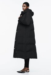 Water and wind protection hooded long down size-XS,S une-550k /60% grey duck down 40% feather  -34C omsono/