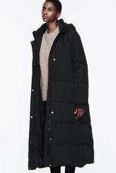 Water and wind protection hooded long down size-XS,S une-550k /60% grey duck down 40% feather  -34C omsono/
