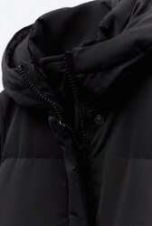 Water and wind protection hooded long down size-XS,S une-550k /60% grey duck down 40% feather  -34C omsono/