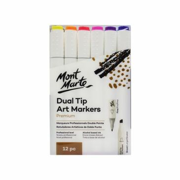 MM Dual Tip Alcohol Art Markers 12pc