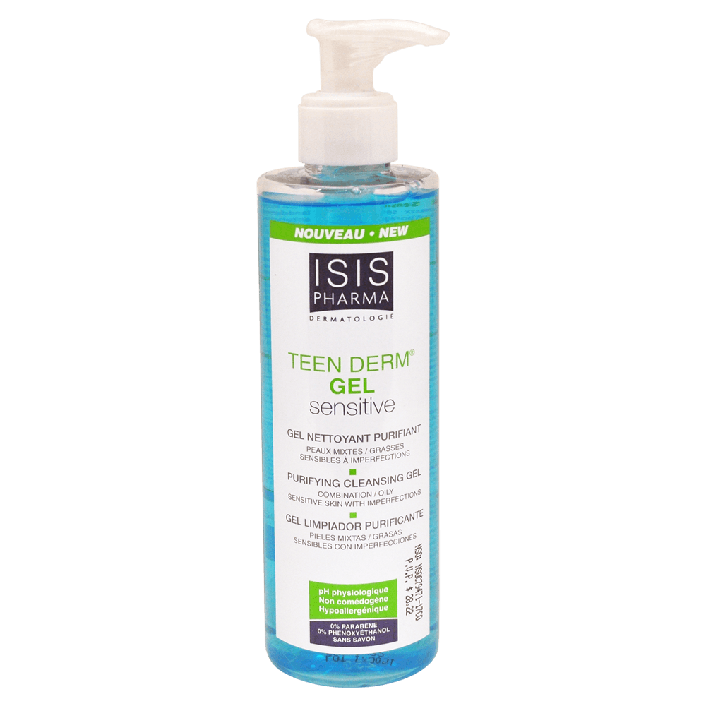 ISISPHARMA TEENDERM gel sensitive Тослог, үрэвсэлтэй арьсны цэвэрлэгч