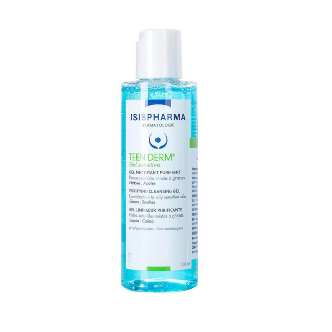 ISISPHARMA TEENDERM gel sensitive Асуудалтай, холимог арьсны цэвэрлэгч 100мл