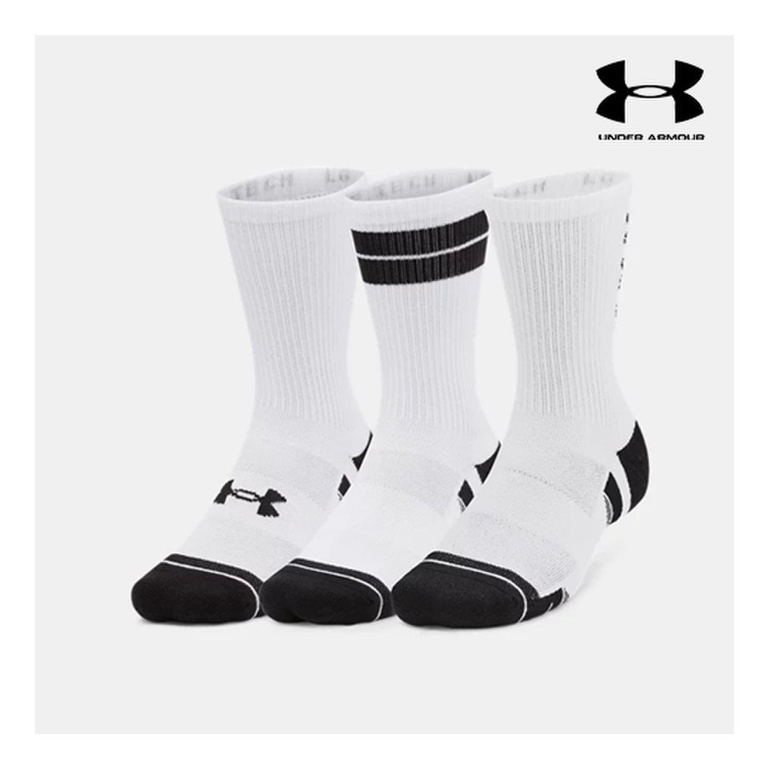 UA Perf Tech Nov 3pk Crew