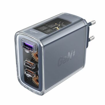 Acefast 65W adapter GaN /2*USB-C + USB-A, 3 Port, EU/