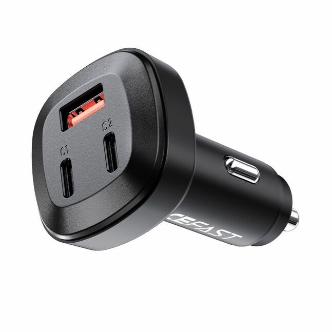 Acefast 66W Car Charger /2*USB-C + USB-A, 3 PORT/