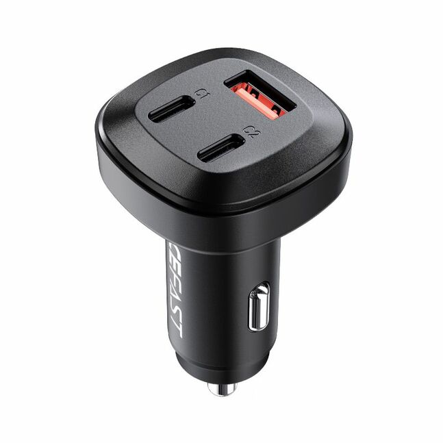 Acefast 66W Car Charger /2*USB-C + USB-A, 3 PORT/