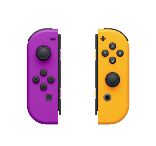 NIntendo Joy-Con Controllers-Neon Purple/Neon Orange