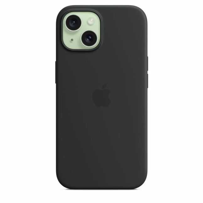 iPhone15 Silicone Case with MagSafe /Black/