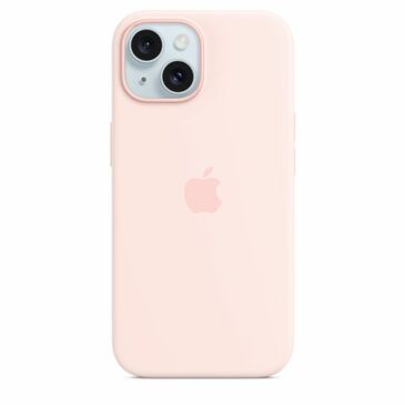iPhone15 Silicone Case with MagSafe /Pink/