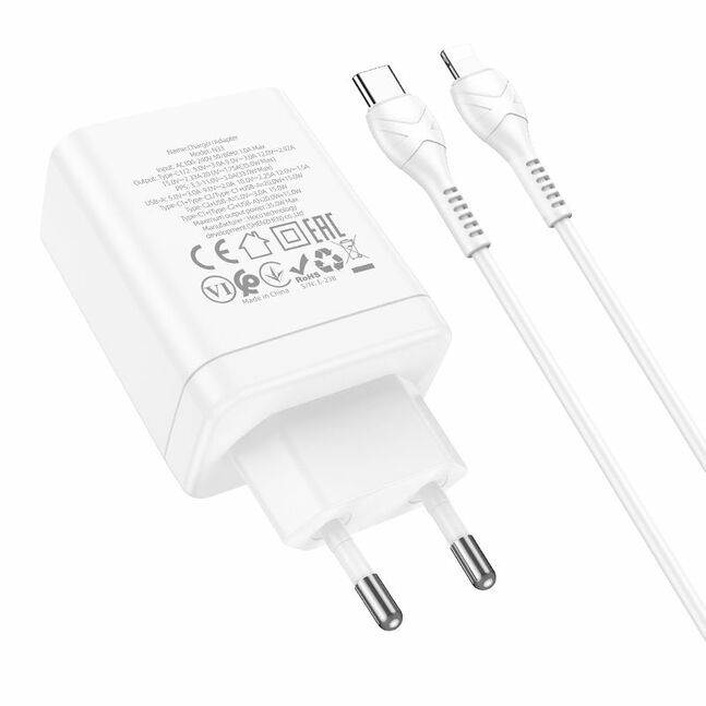 N33 Start three-port PD35W(2C1A) charger set(C to iP)(EU)
