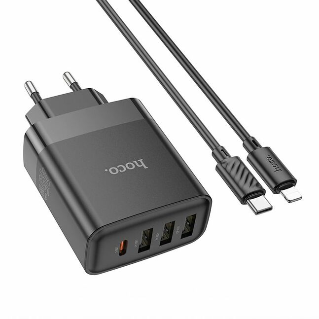 C127A Intelligent four-port PD45W(1C3A) charger set(C to iP)(EU)