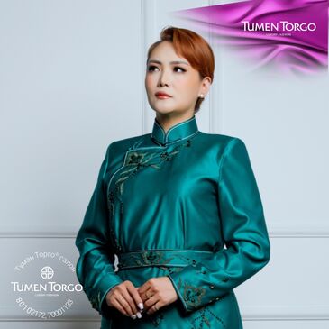 Хонхон цэцгэн гар чимэглэлтэй дээл