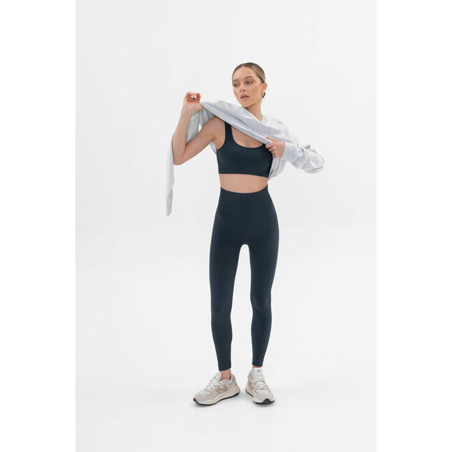 Power rib active cotton  top blue