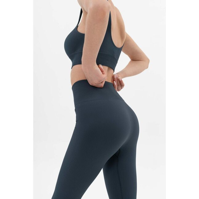 Power rib active cotton  top blue