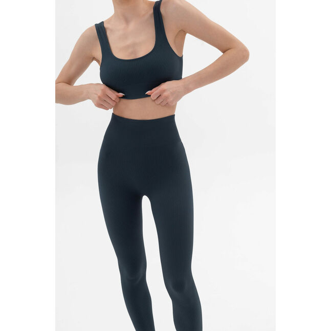 Power rib active cotton  top blue