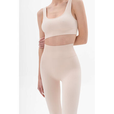 Power rib active cotton  top white