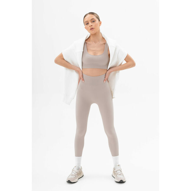 Power rib active cotton  top grey