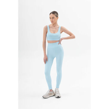 Power rib active cotton  top blue