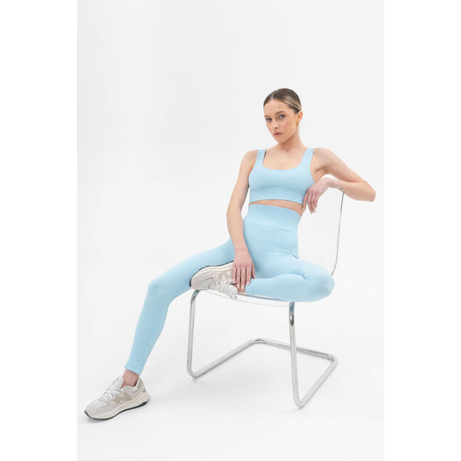 Power rib active cotton  top blue