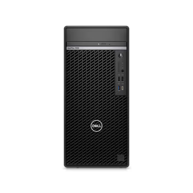 Dell Optiplex 7000 Tower, i7-12700, 8GB (1x8GB) DDR5 Non-ECC Memory,M.2 2230 256GB PCIe NVMe Class 35 SSD, 8x DVD+-RW ODD, AMD Radeon 550 2GB FH (DP,DP), Keyboard, Mouse, No OS