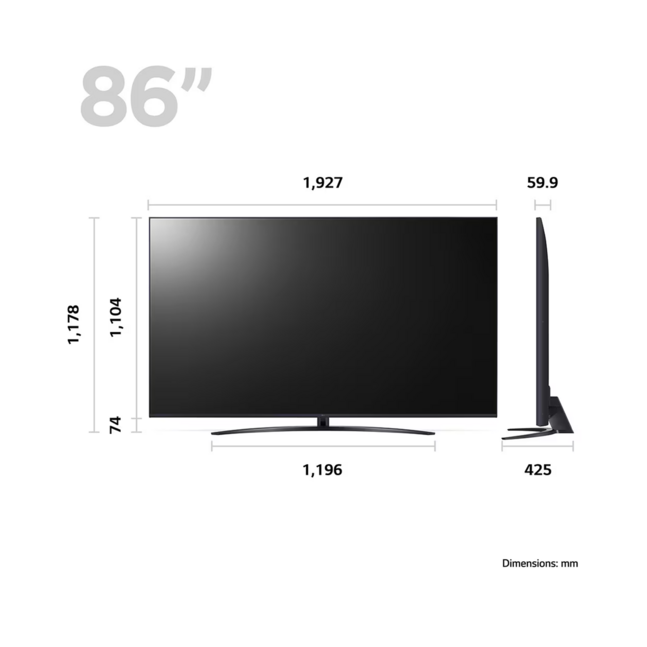 LG 86UR81006LA 86 инч 4K UHD ухаалаг телевизор