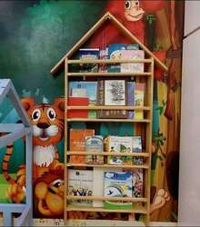 Хүүхдийн дээвэртэй номын тавиур 