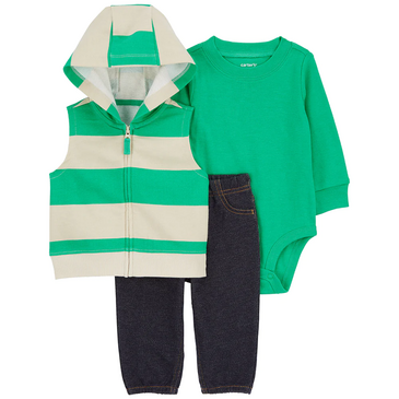 Хослол хөвгүүдийн кардиган ногоон 3ш