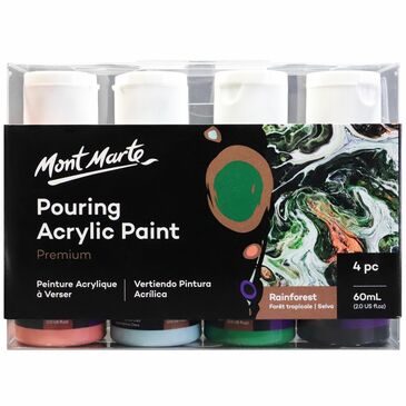 MM Pouring Acrylic 60ml 4pc - Rainforest
