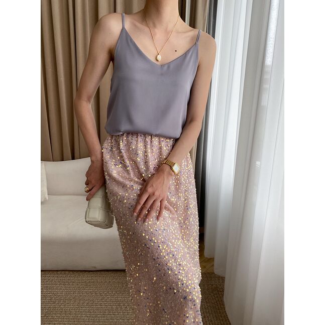 silk top саарал 