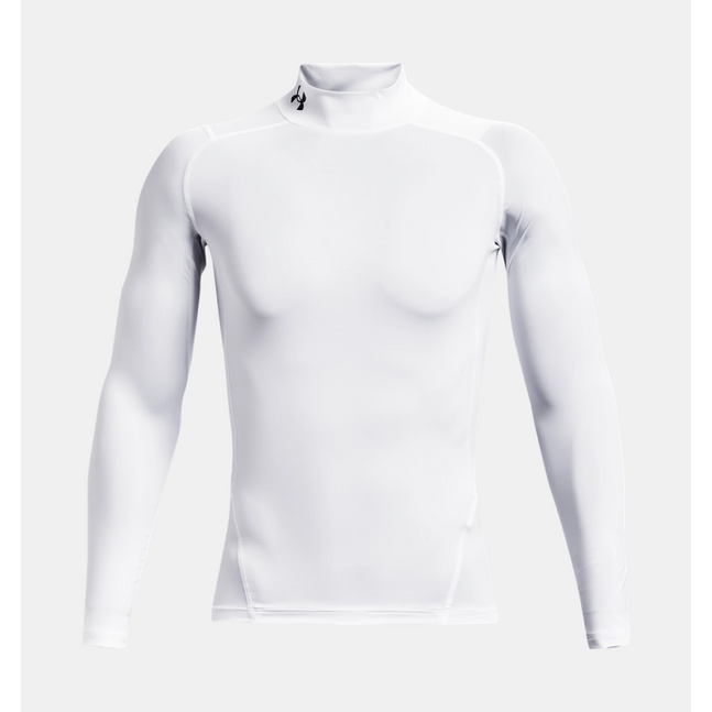 UA HG Armour Comp Mock LS-WHT