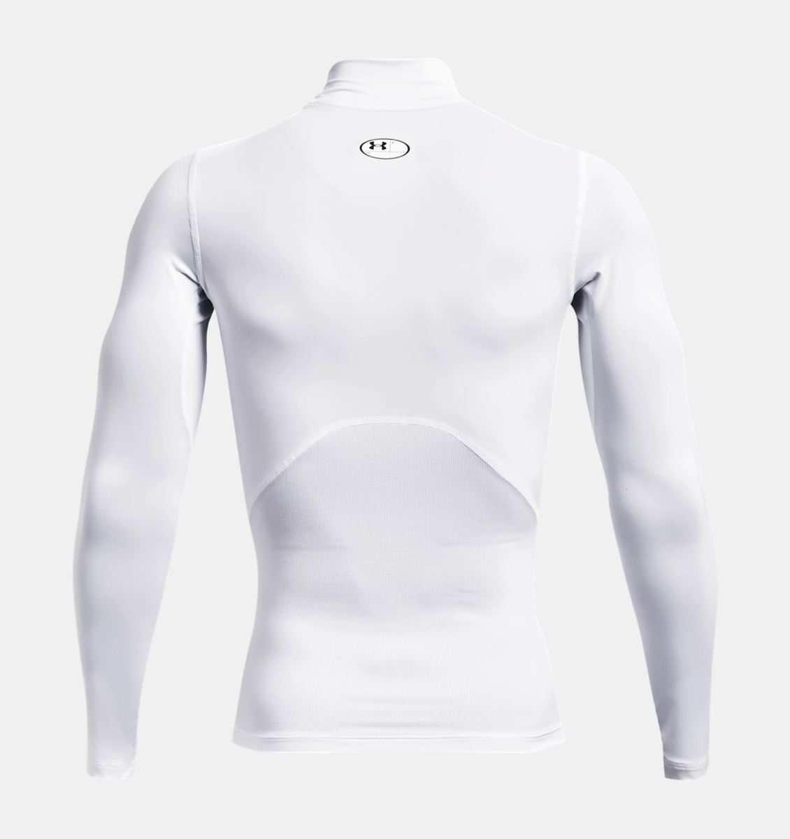 UA HG Armour Comp Mock LS-WHT