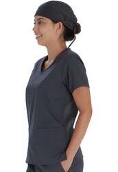 Мэсийн малгай /хөлс шингээгчтэй, маск тогтоогчтой/ Хар саарал