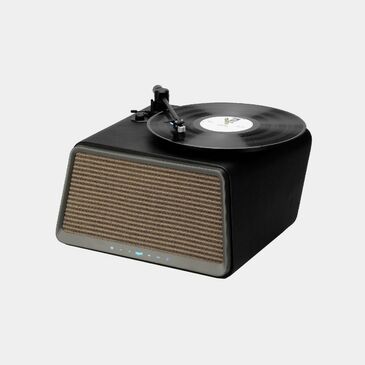 SEED vinyl turntable (black leather)